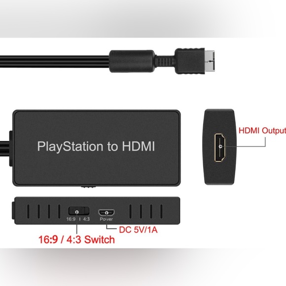 Azduou PS2 to HDMI Adapter PS2 HDMI Cable PS2 to HDMI Converter Support HDMI - Picture 6 of 7
